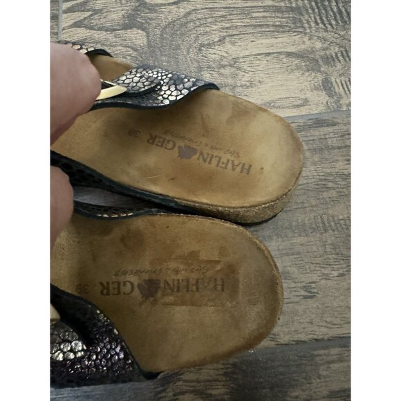 Haflinger Juno Cobre Metallic Size 39/ 8 Comfort Sandal Toe Strap‎ - Picture 6 of 9